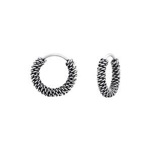 Sterling Silver Bali Hoop 10mm